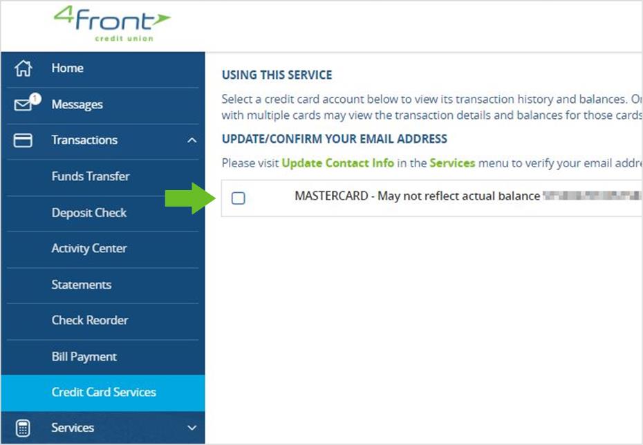 4Front CU Online Banking changes